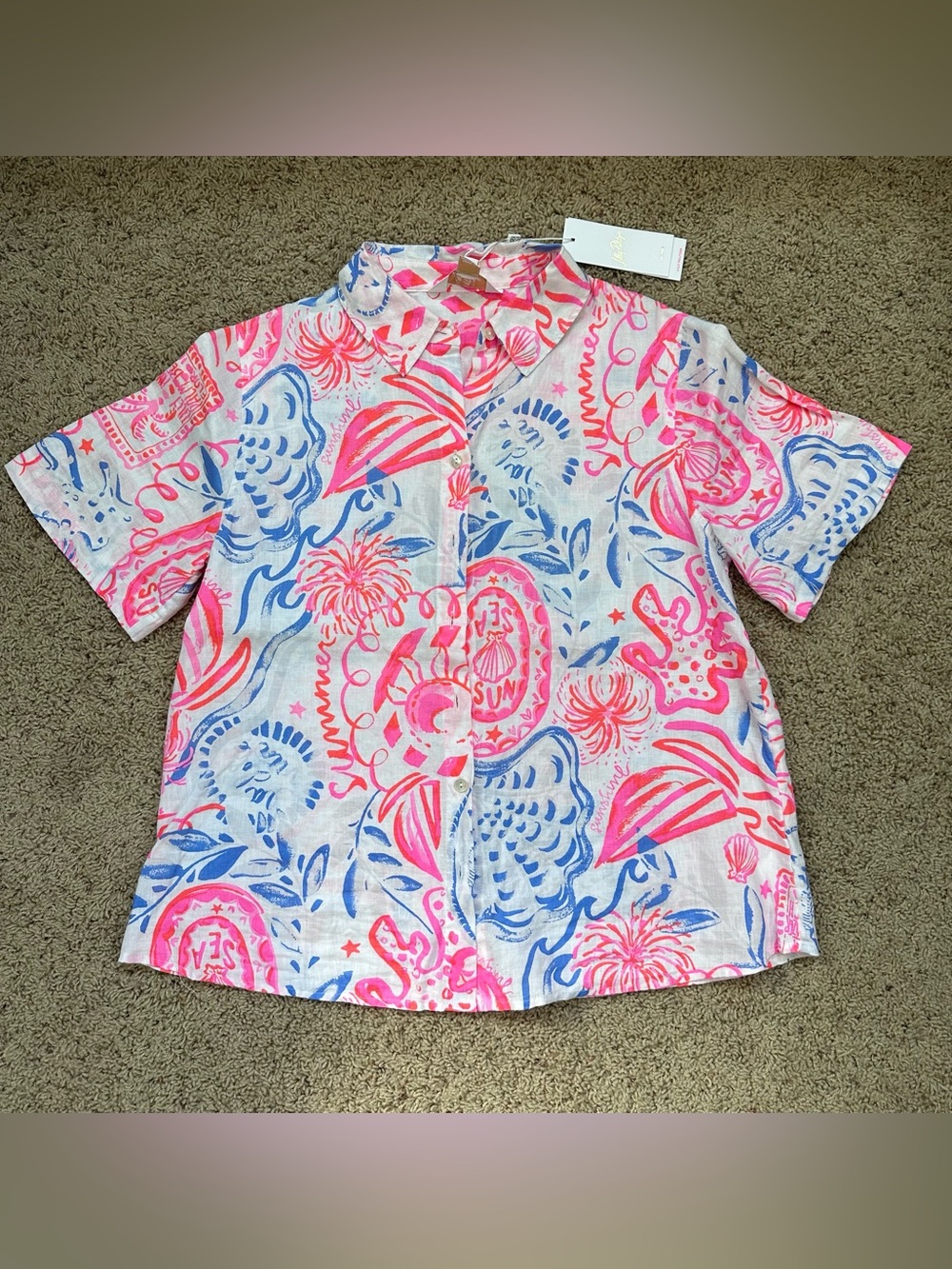 Lilly Pulitzer Ridoc Top - Sun Sea Sand